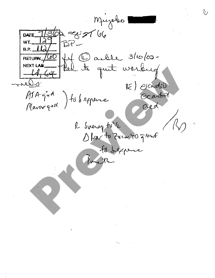 Preview A05 Examination Notes of Treating Physician