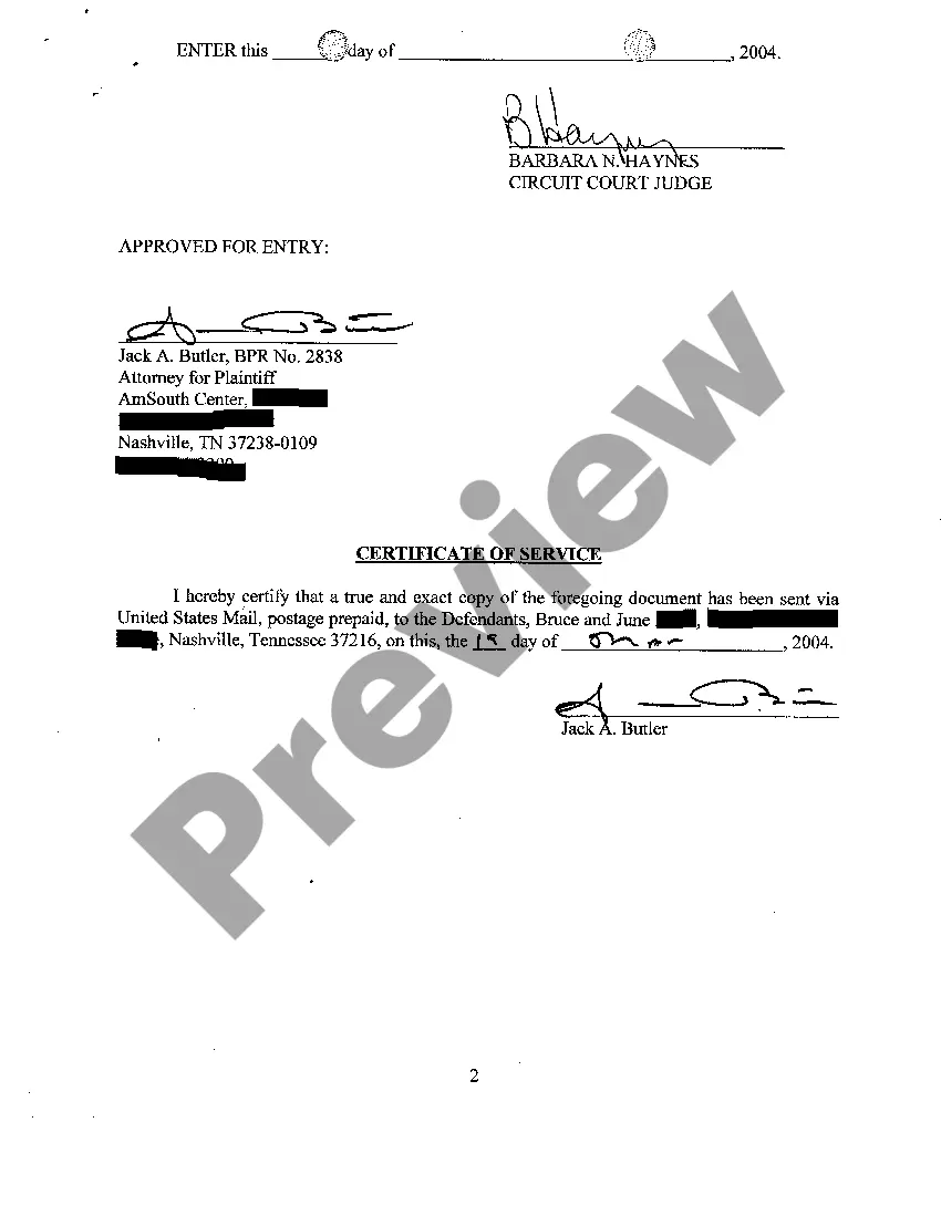 Preview A08 Final Decree Granting Plaintiff to Obtain Default Judgment