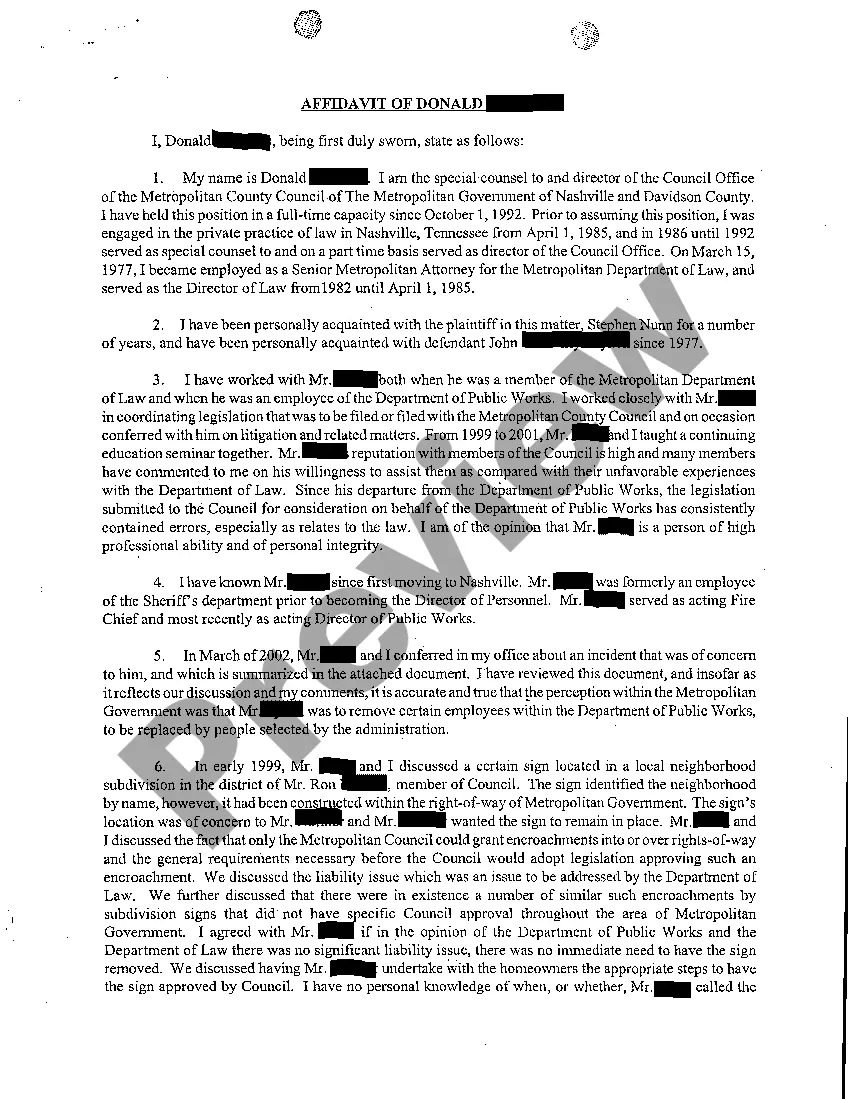 Preview A05 Affidavit