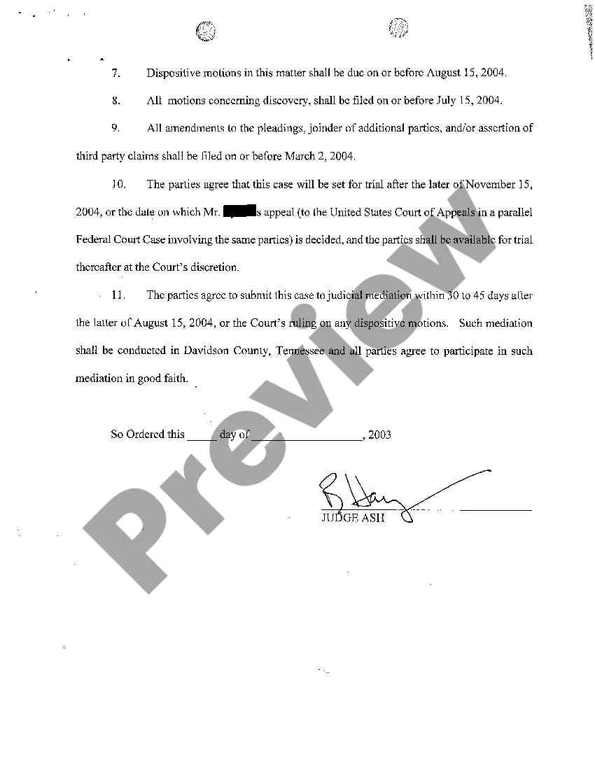 Get A13 Case Management Plan And Order Preview A13 Case Management Plan And Order