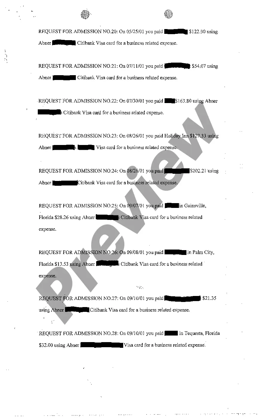 Preview A08 Request for Admission