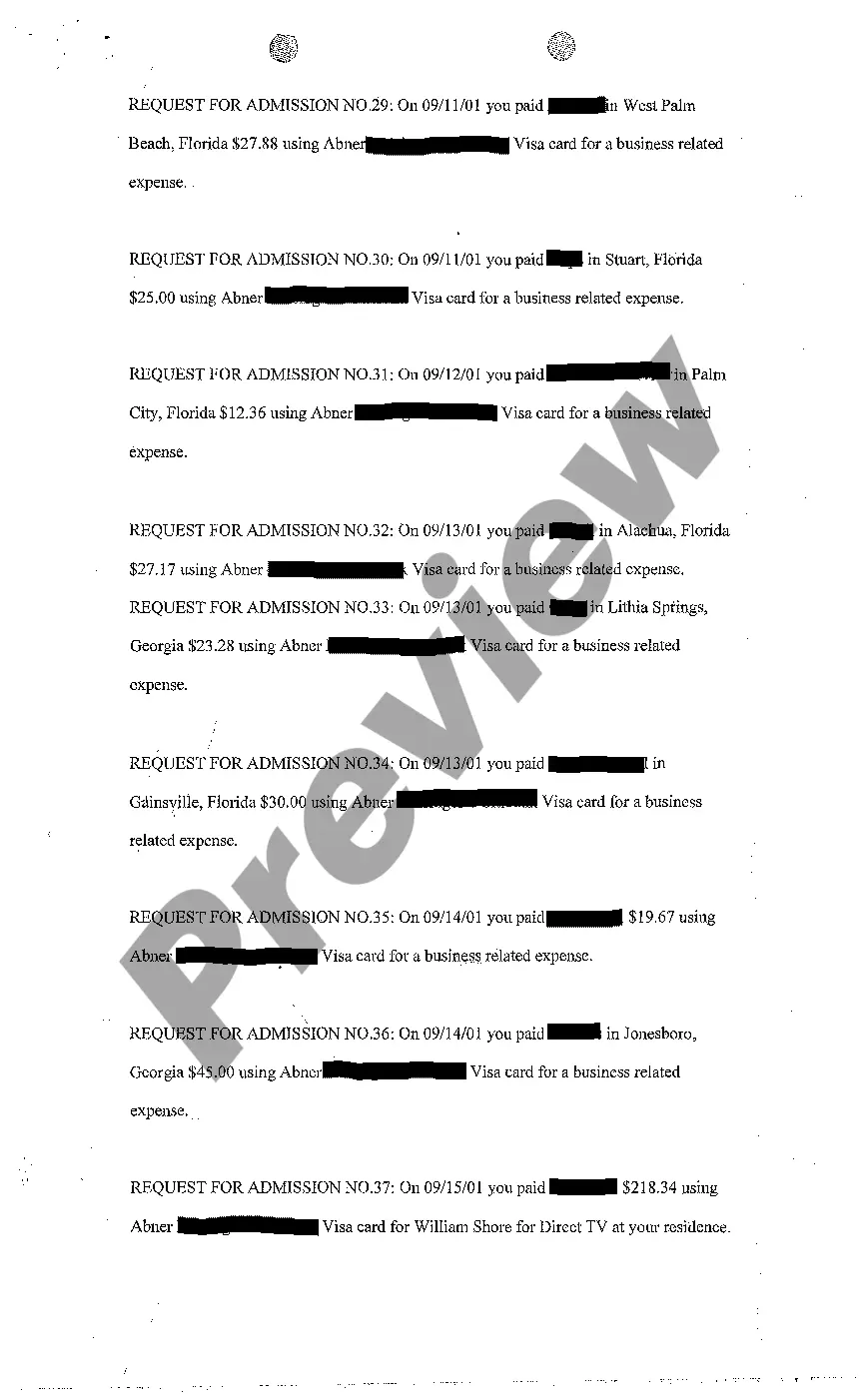 Preview A08 Request for Admission