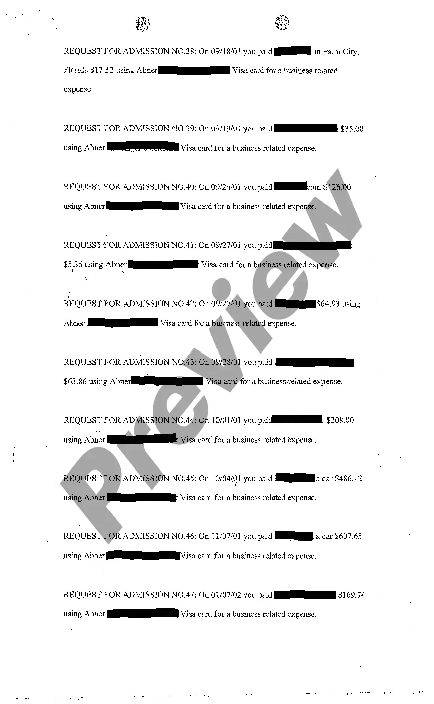 Preview A08 Request for Admission