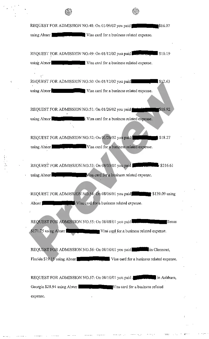 Preview A08 Request for Admission