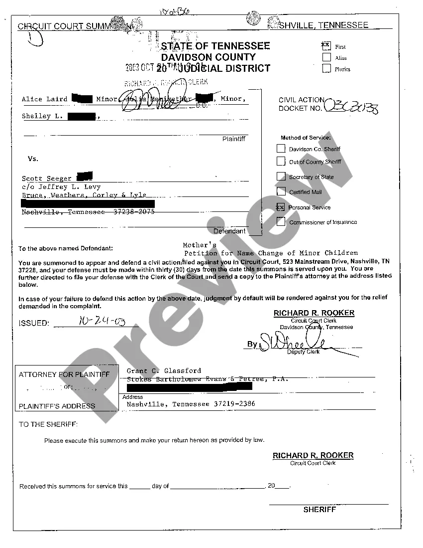 Preview Order for Status Conference