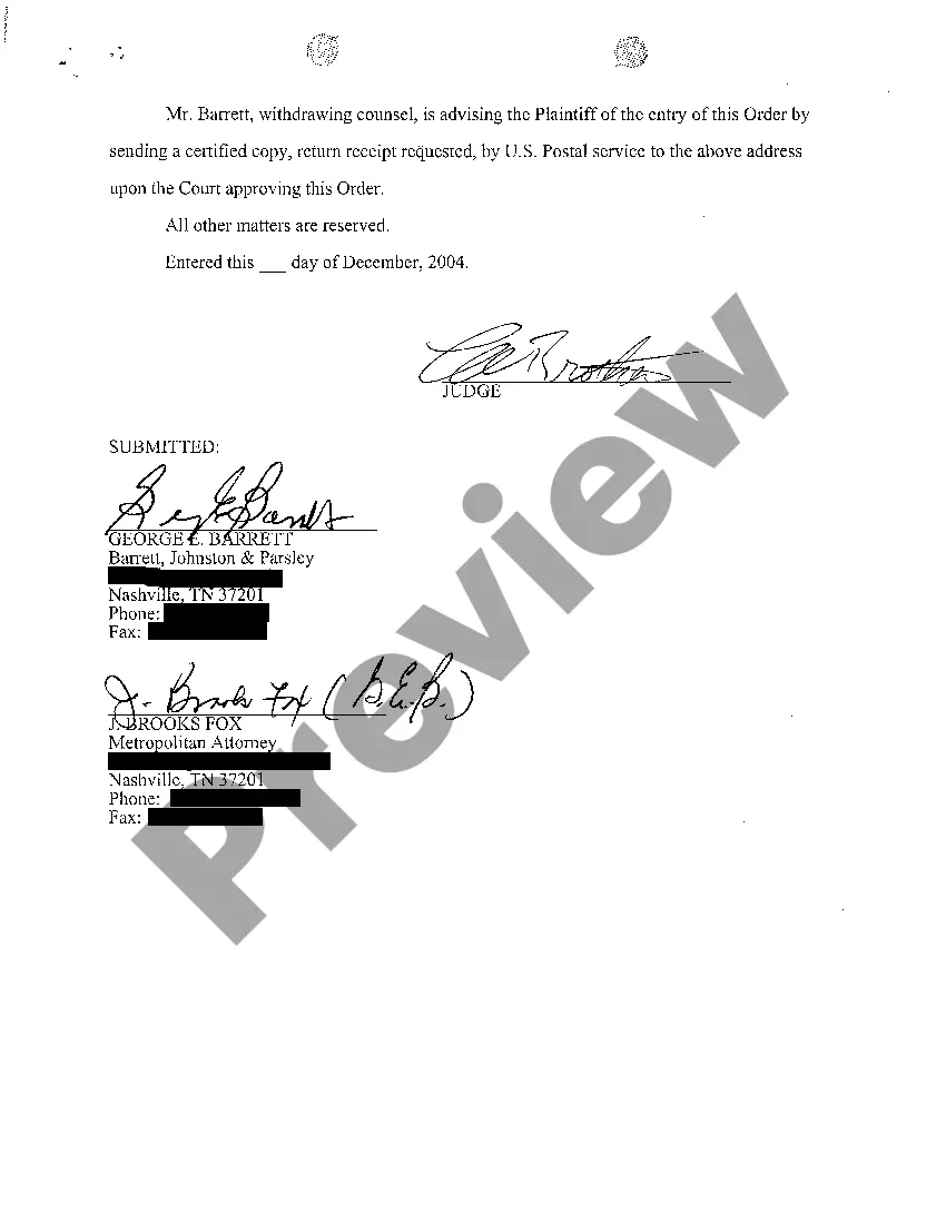 Preview A10 Order regarding withdrawal of counsel