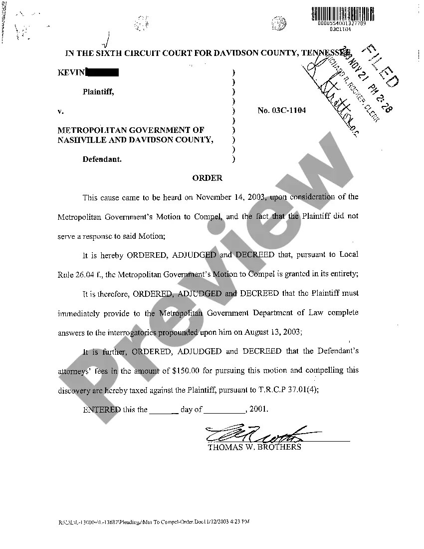 Preview A10 Order regarding withdrawal of counsel