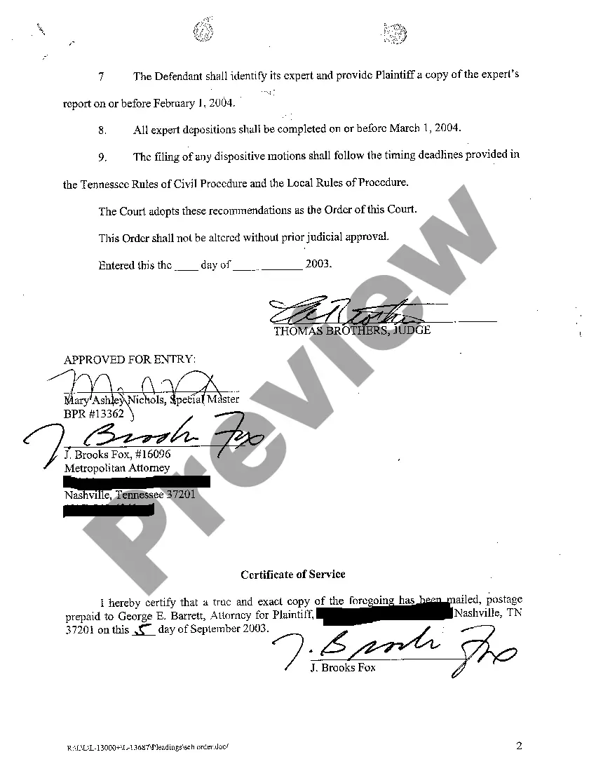 Preview A11 Case Management And Scheduling Order