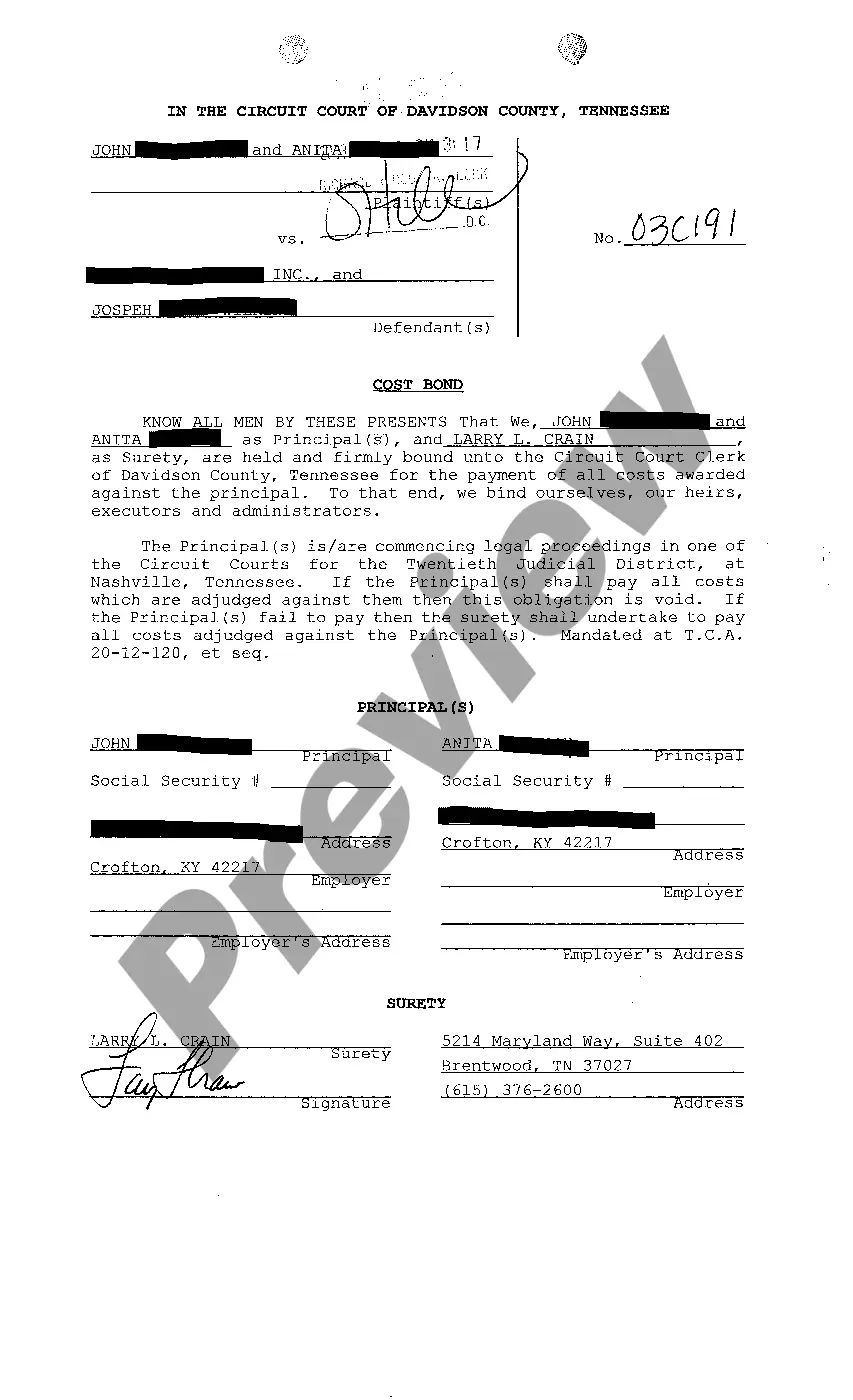 Preview A08 Affidavit And Endorsement Acknowledging Receipt of Summons and Complaint