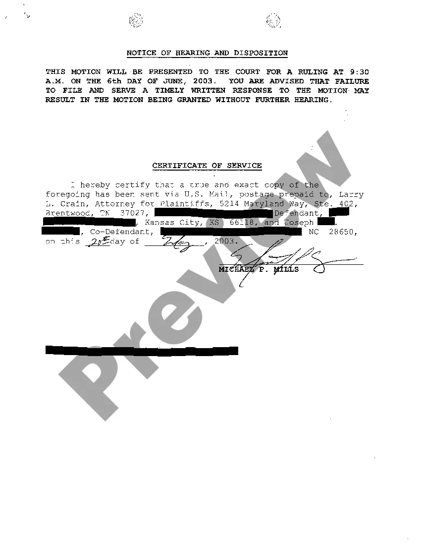 Preview A03 Intervening Complaint By Third Party Demanding Money Judgment Against Defendants