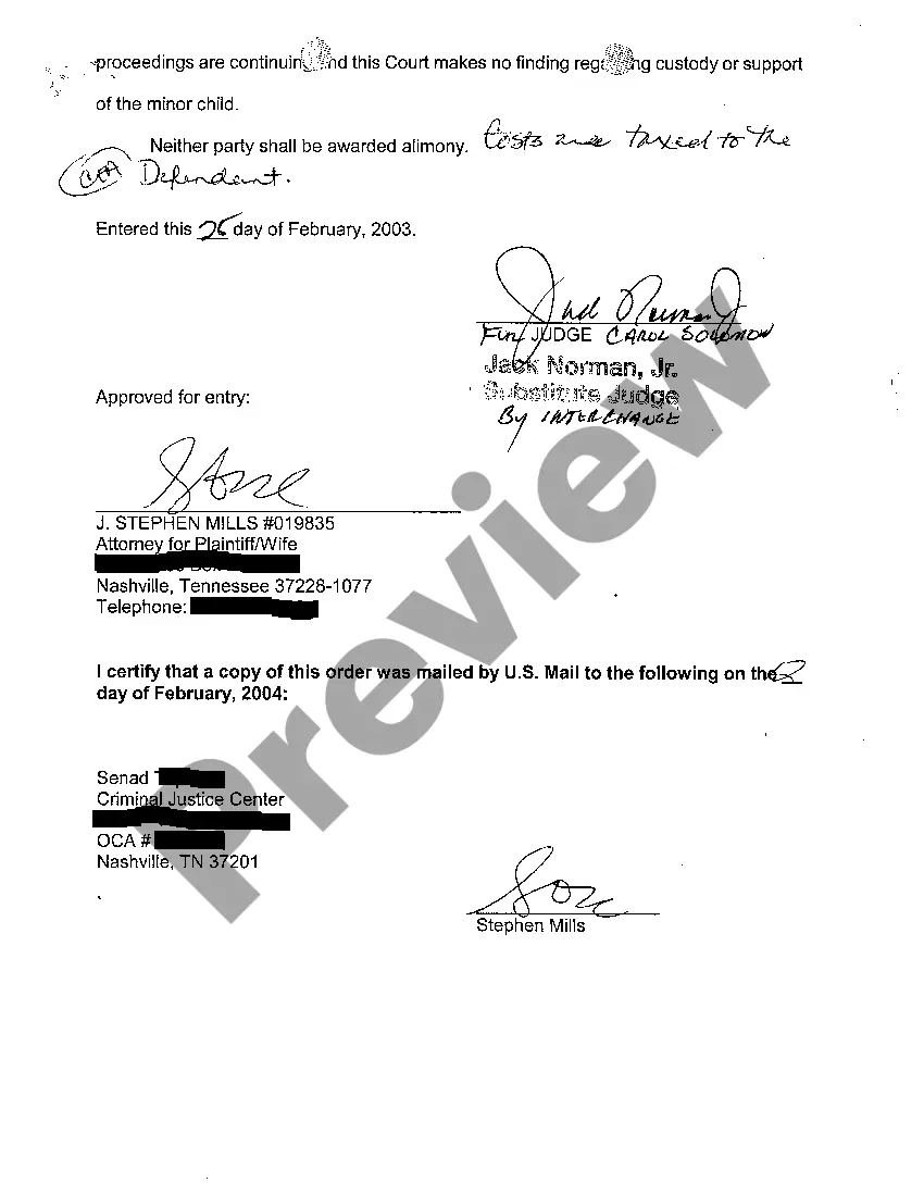 Get A04 Order To Set Trial Preview A04 Order To Set Trial