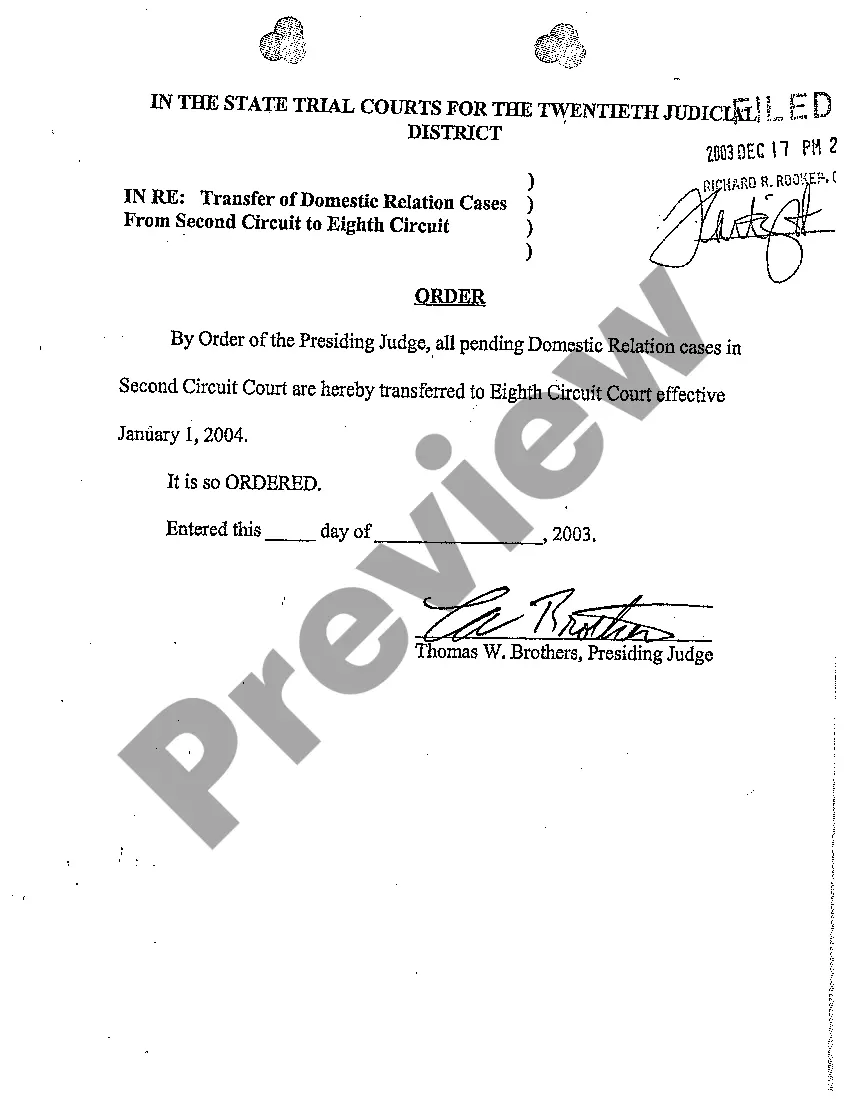 Get A04 Order To Set Trial Preview A04 Order To Set Trial