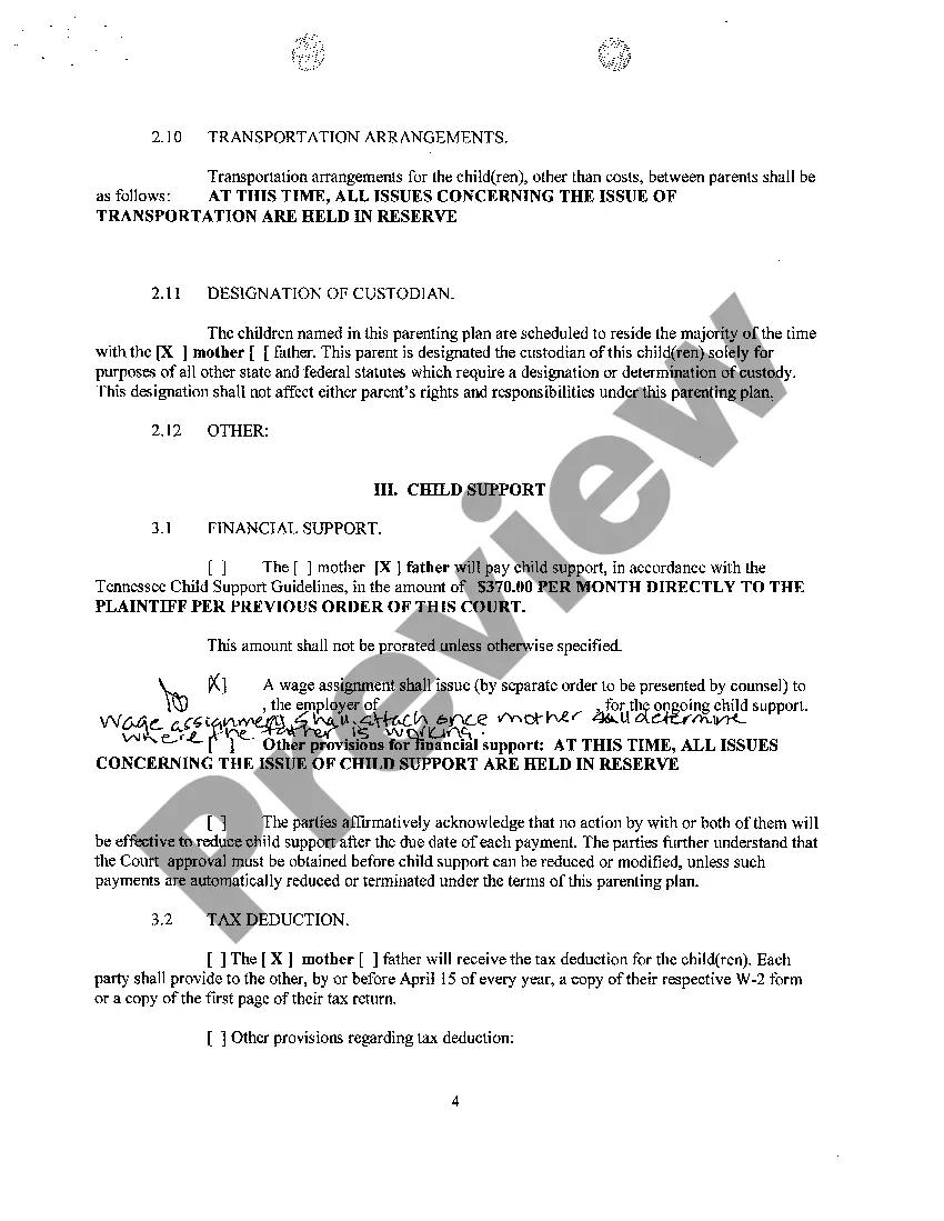 Preview A02 Parenting Plan - part 1