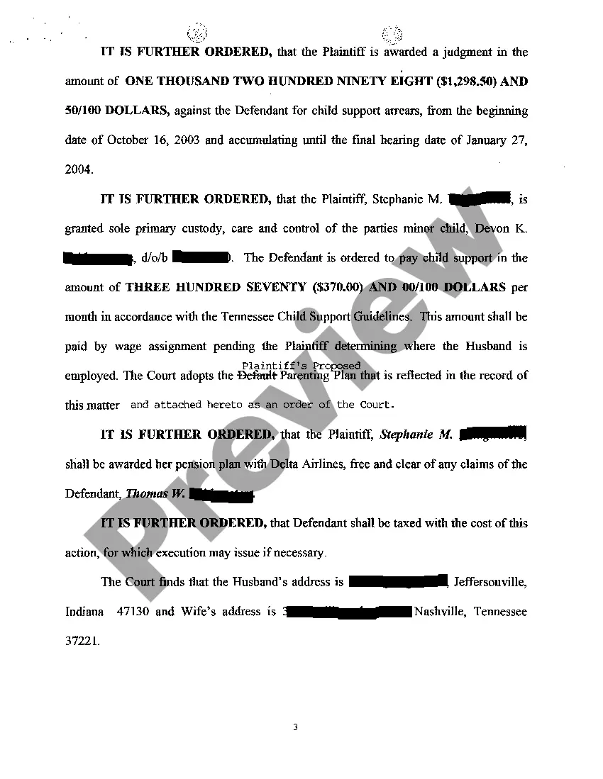 Get A07 Final Decree Granting Absolute Divorce from Defendant Preview A07 Final Decree Granting Absolute Divorce from Defendant