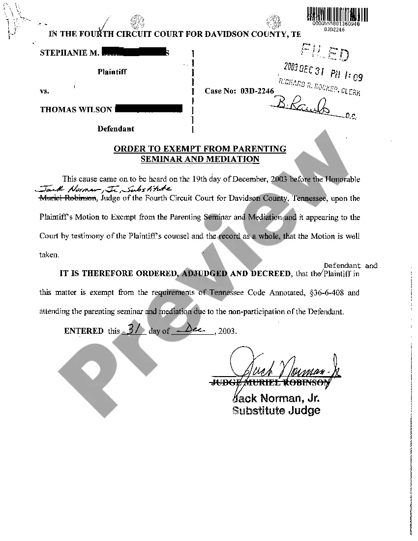 Get A07 Final Decree Granting Absolute Divorce from Defendant Preview A07 Final Decree Granting Absolute Divorce from Defendant