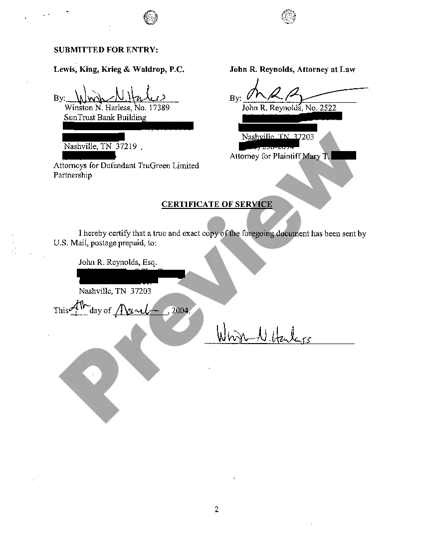 Preview A05 Order of Compromise And Dismissal