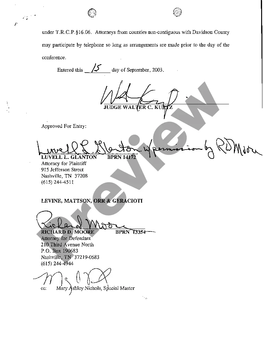 Preview A08 Case Management Order for Further Discovery then to Appear Before Special Master