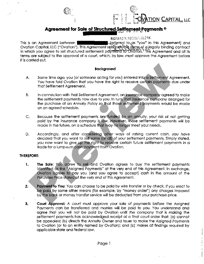 Preview A03 Exhibit B Agreement to Sell Payments - part 1