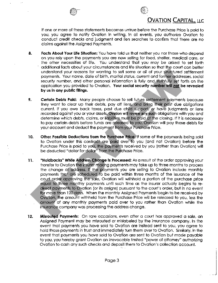 Preview A03 Exhibit B Agreement to Sell Payments - part 1