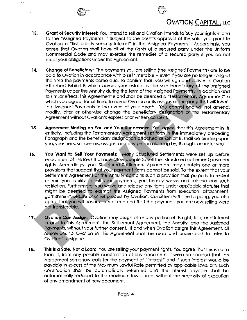 Preview A03 Exhibit B Agreement to Sell Payments - part 1