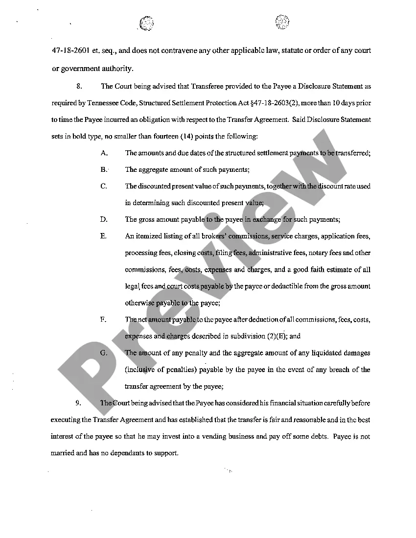 Get A07 Agreed Order Approving Transfer of Payments Preview A07 Agreed Order Approving Transfer of Payments