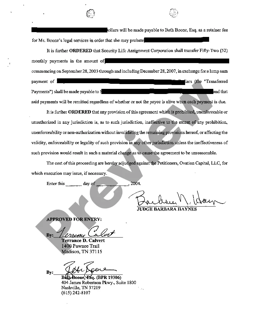 Get A07 Agreed Order Approving Transfer of Payments Preview A07 Agreed Order Approving Transfer of Payments