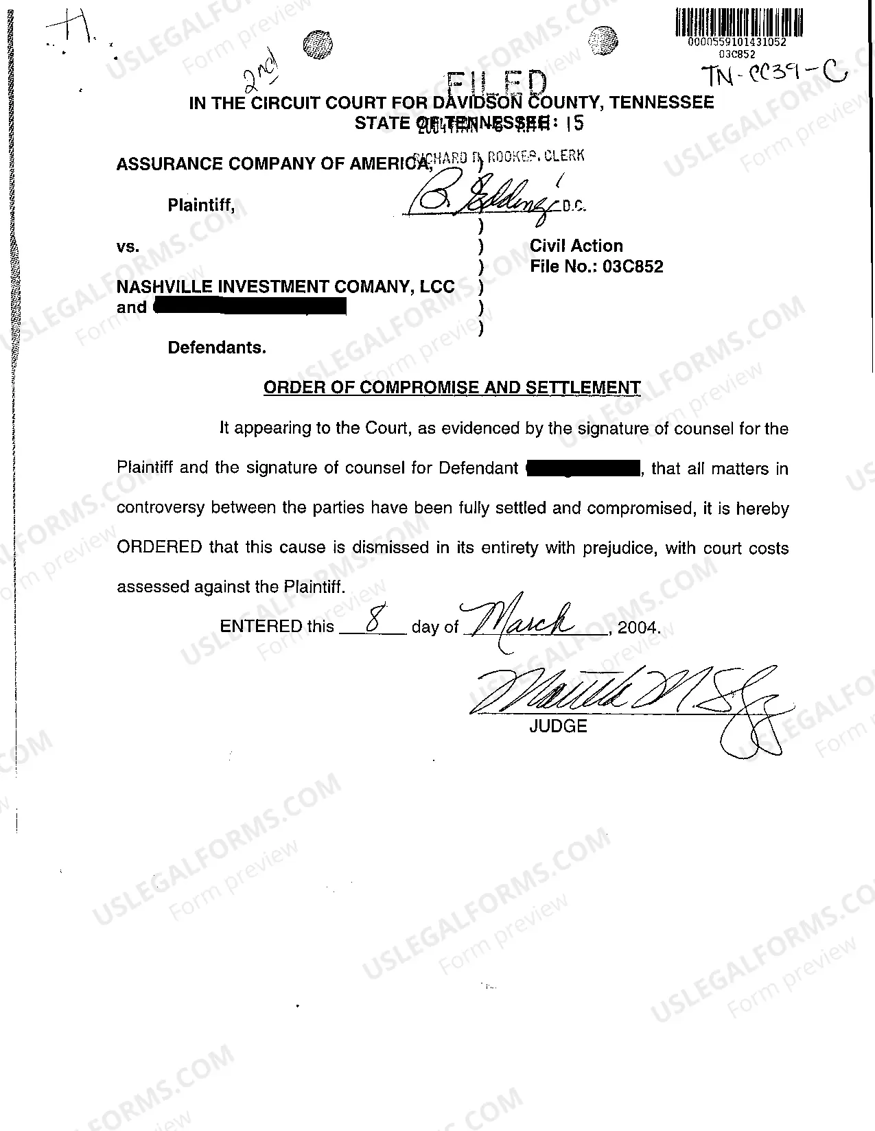 Preview Cost Bond to Act as Surety for Payments of Costs Awarded Against the Principal