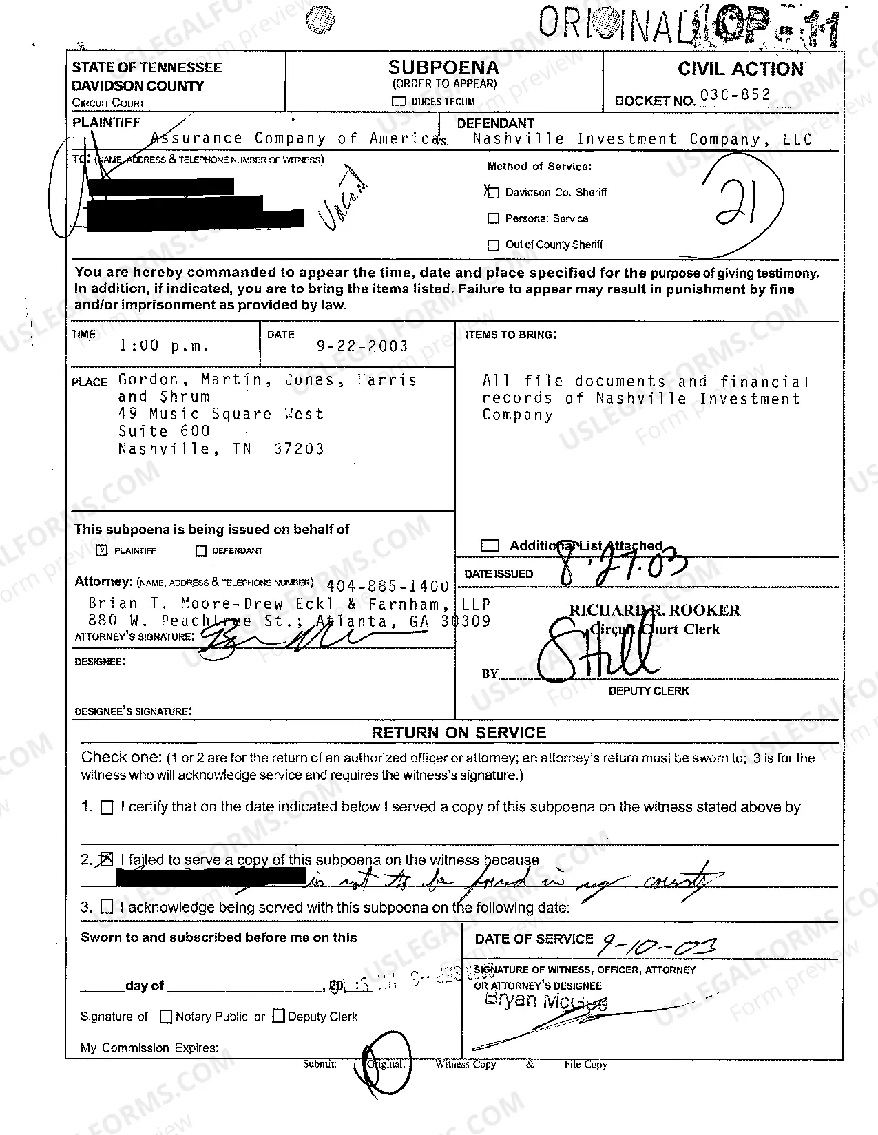 Preview Cost Bond to Act as Surety for Payments of Costs Awarded Against the Principal