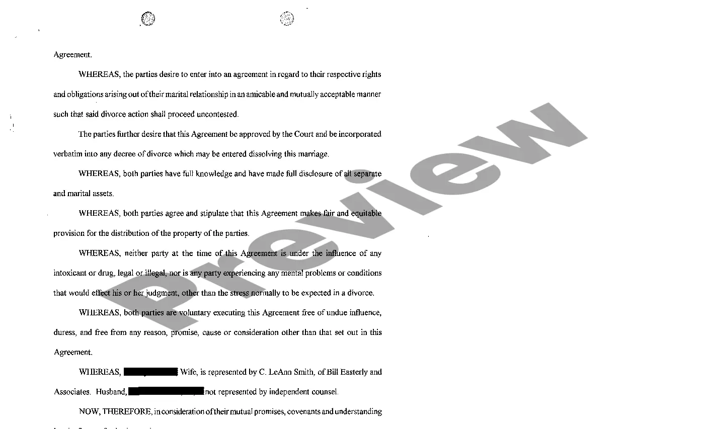 Get A07 Marital Dissolution Agreement Preview A07 Marital Dissolution Agreement