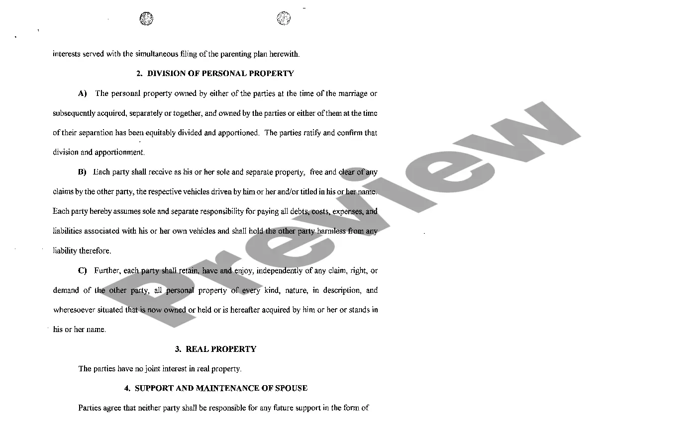 Get A07 Marital Dissolution Agreement Preview A07 Marital Dissolution Agreement