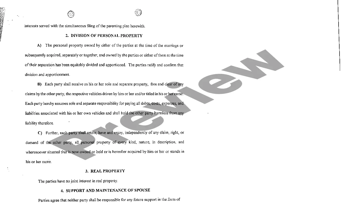 Preview A08 Final Decree of Divorce - part 1