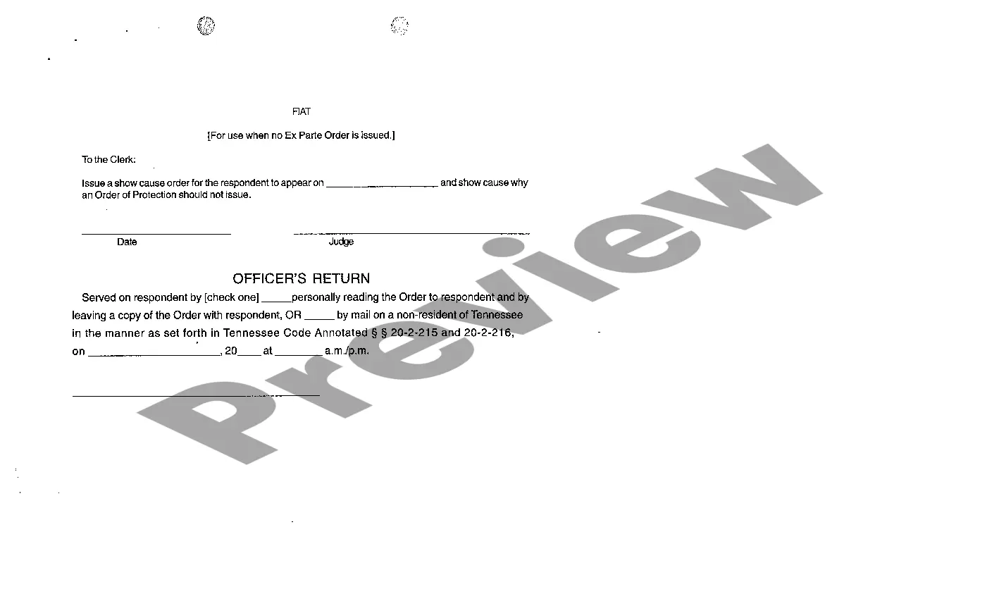 Preview A01 Petition for Orders of Protection