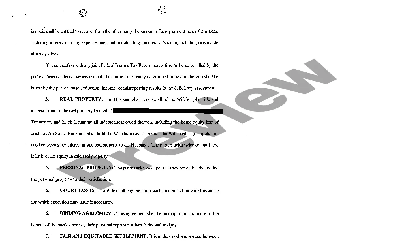 Preview A01 Complaint for Absolute Divorce