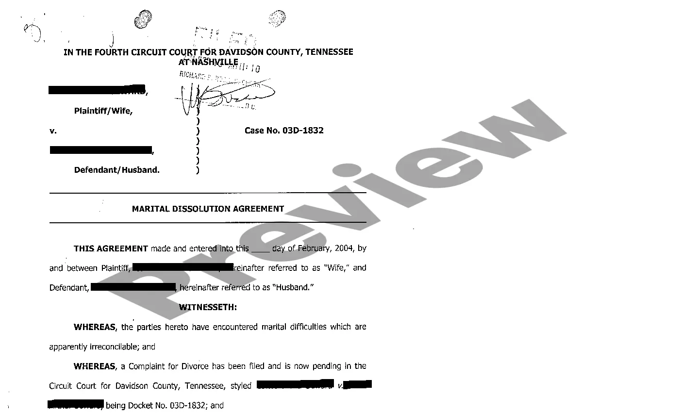 Preview A09 Final Decree of Divorce - part 1