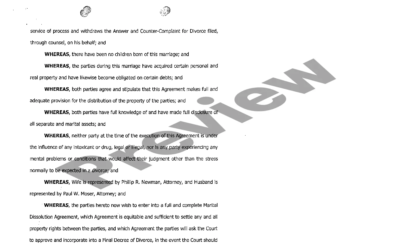 Preview A09 Final Decree of Divorce - part 1