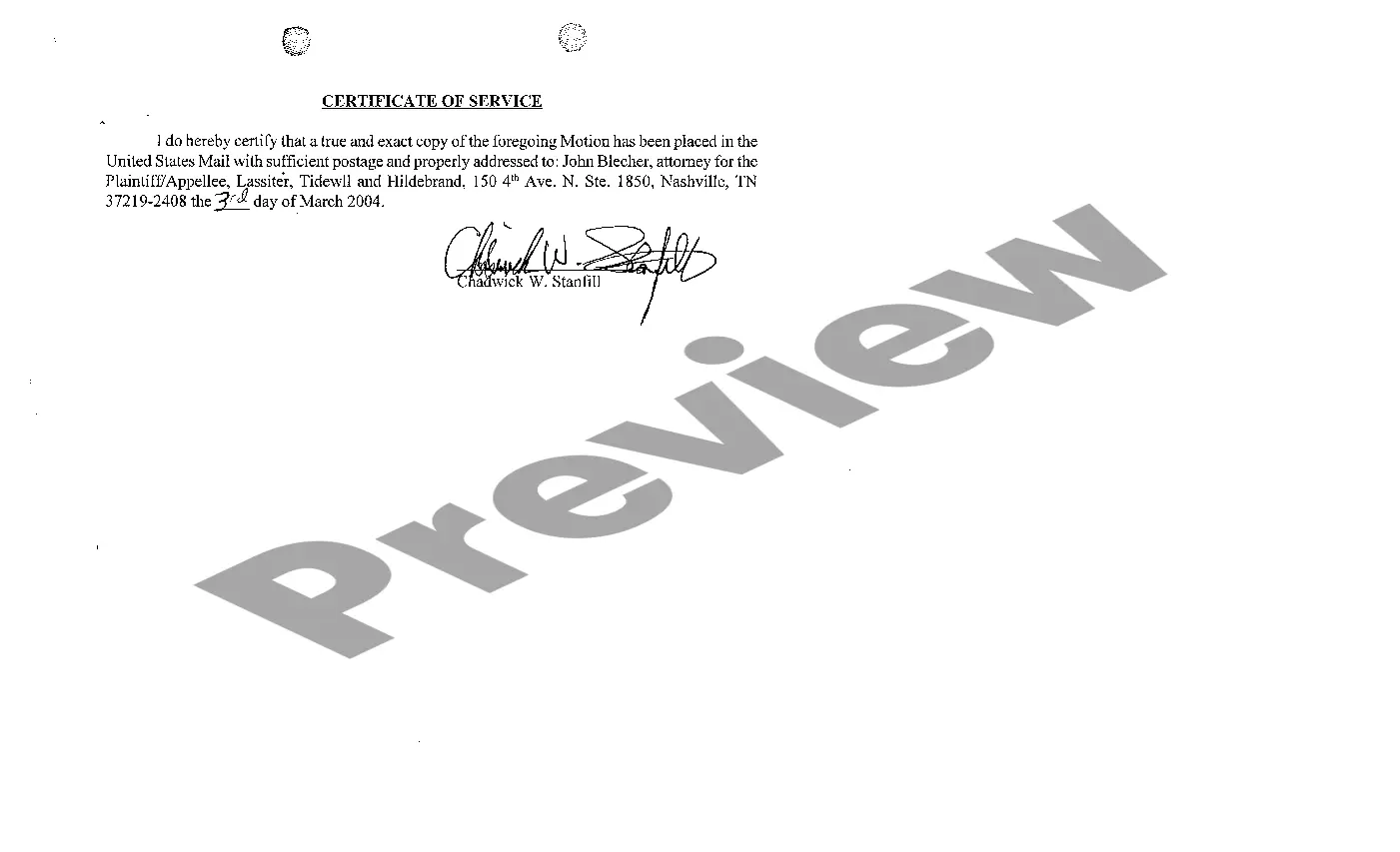 Preview A10 Notice of Voluntary Dismissal of Appeal