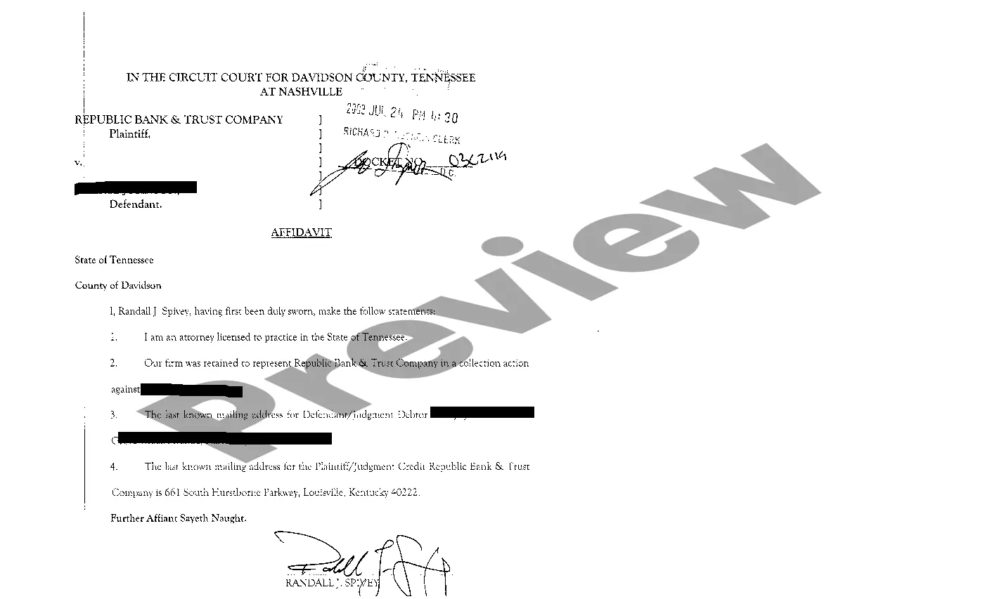 Preview A03 Judgment for Money Award and Interest