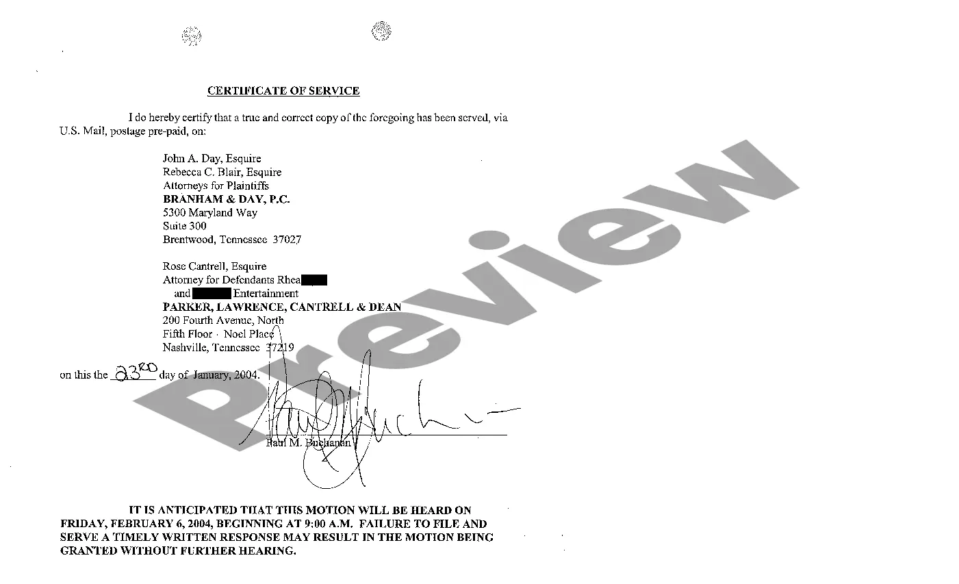 Get A11 Motion to Quash Notices of Depositions Preview A11 Motion to Quash Notices of Depositions