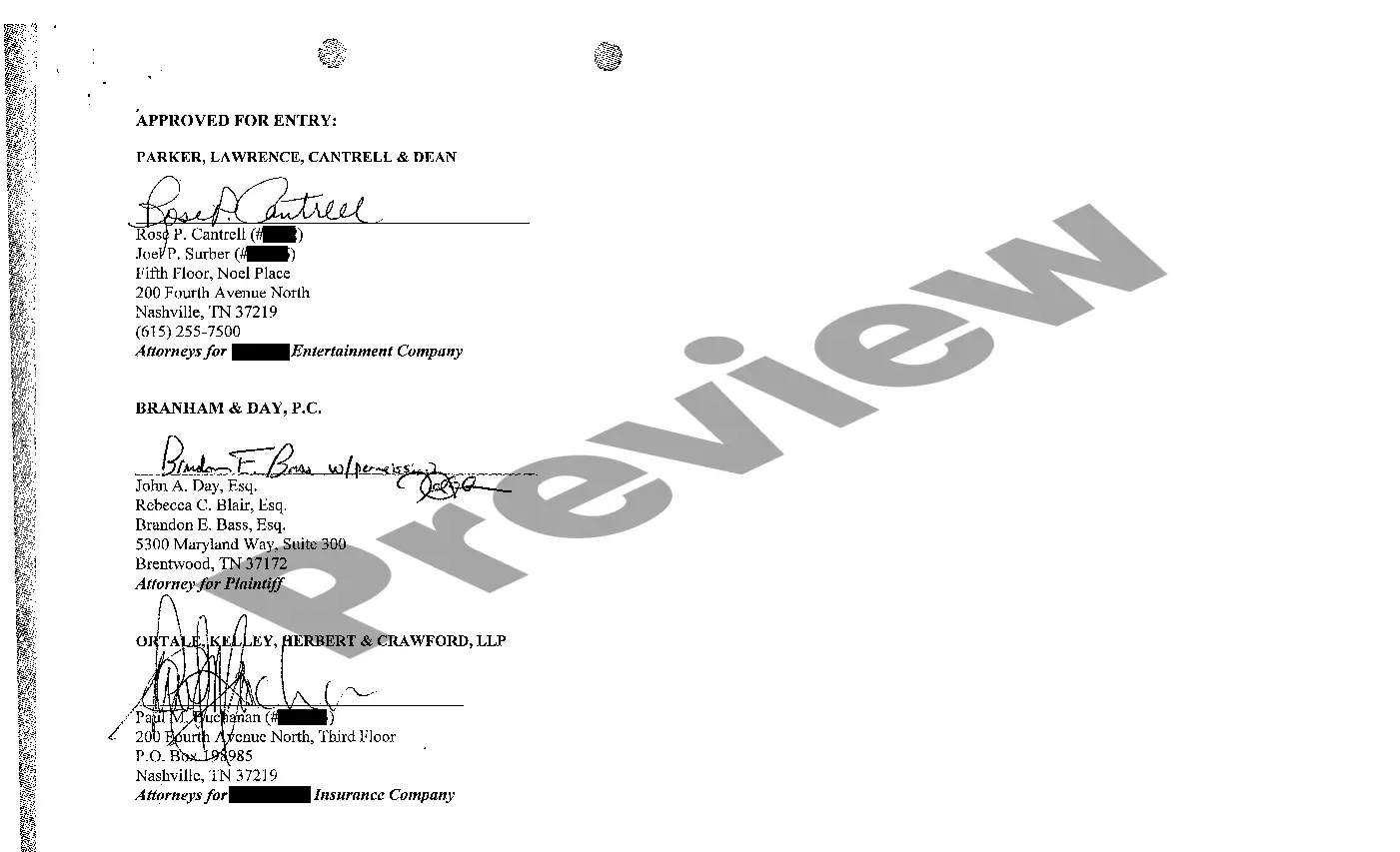 Preview A15 Agreed Order of Compromise Settlement and Dismissal