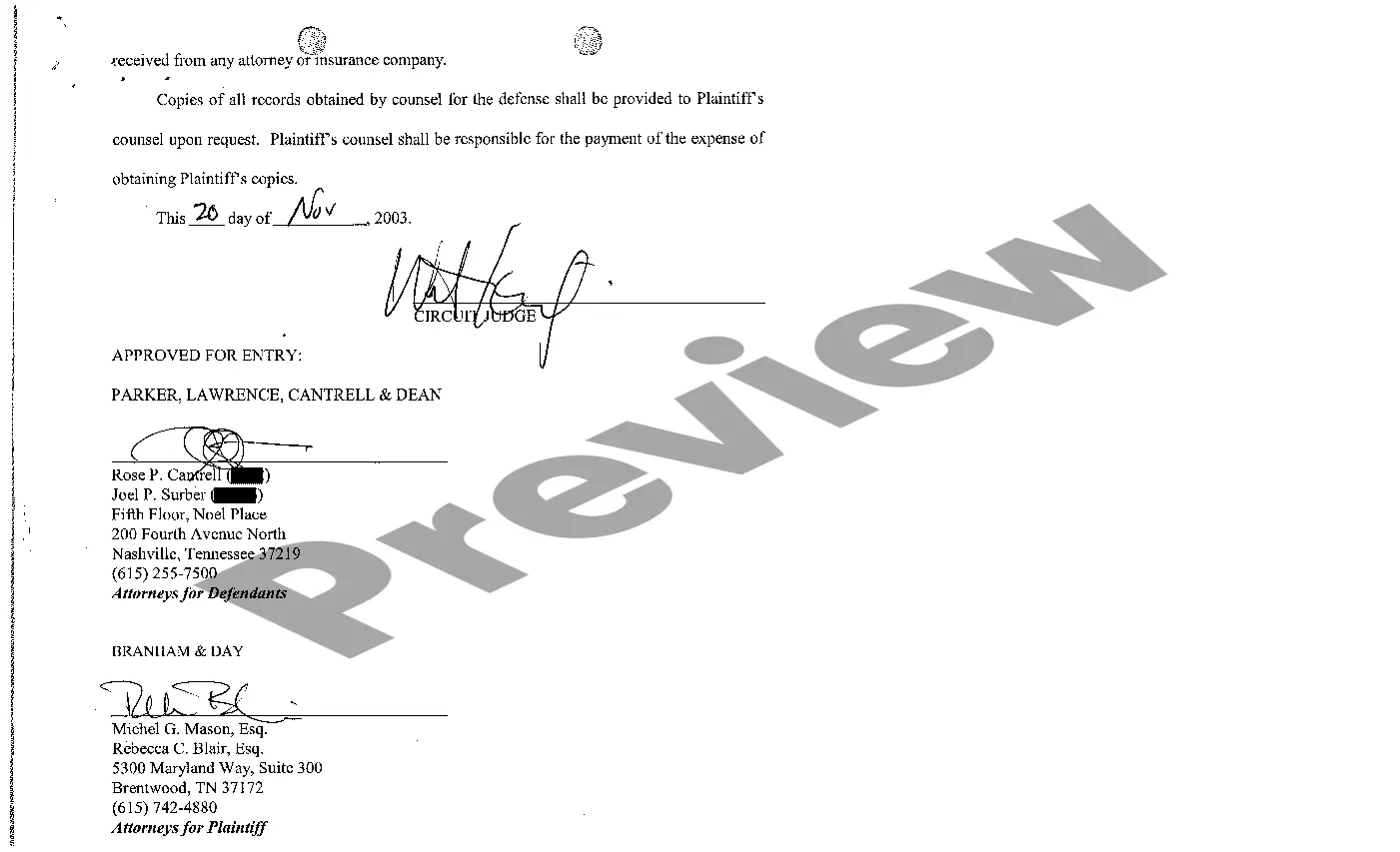 Preview A19 Agreed Order Granting Access to Medical Records