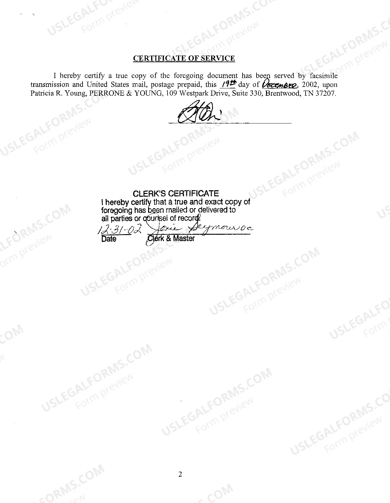 Preview A05 Order to set Scheduling and Trial Date