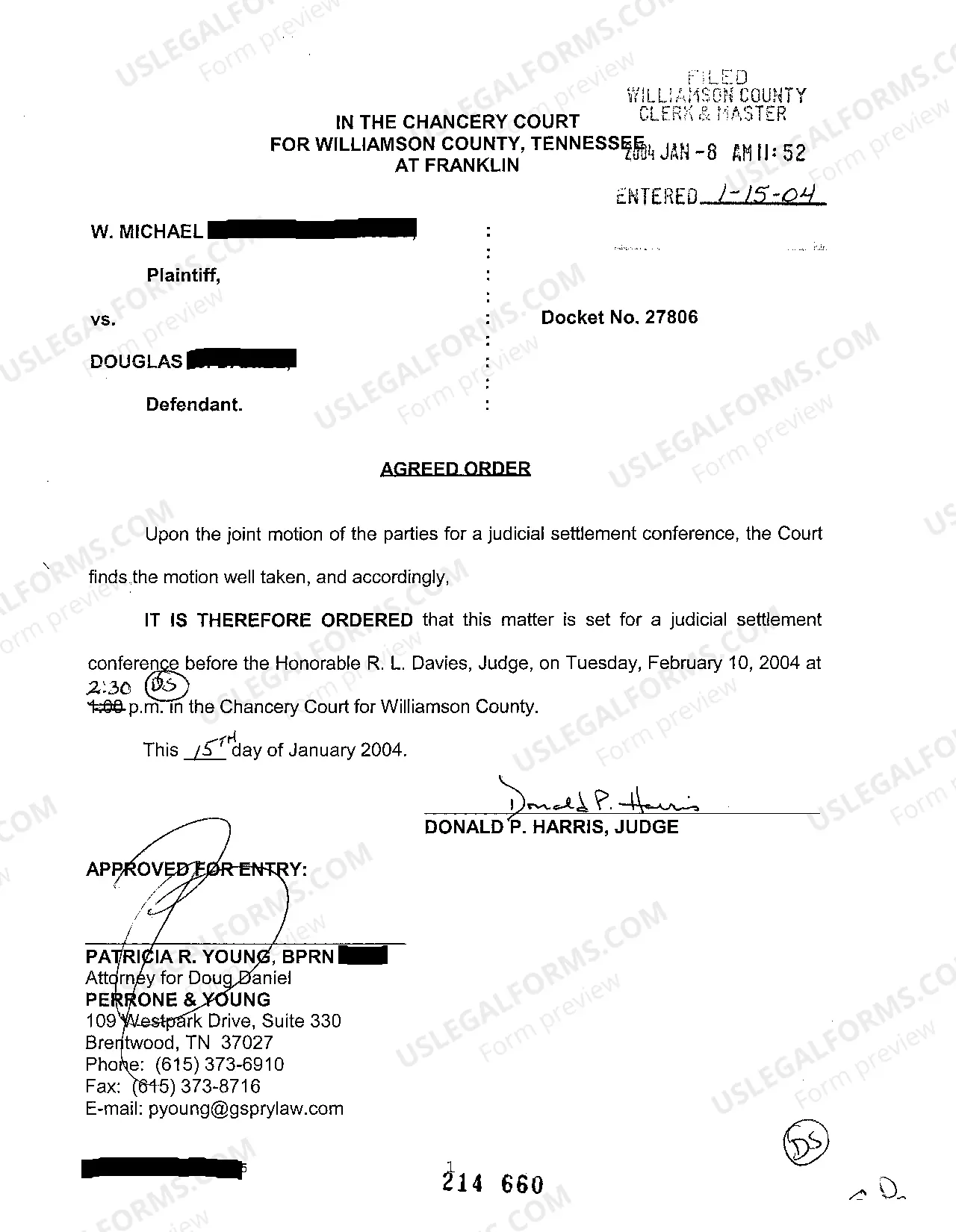 Preview A07 Joint Motion For Judicial Settlement Conference