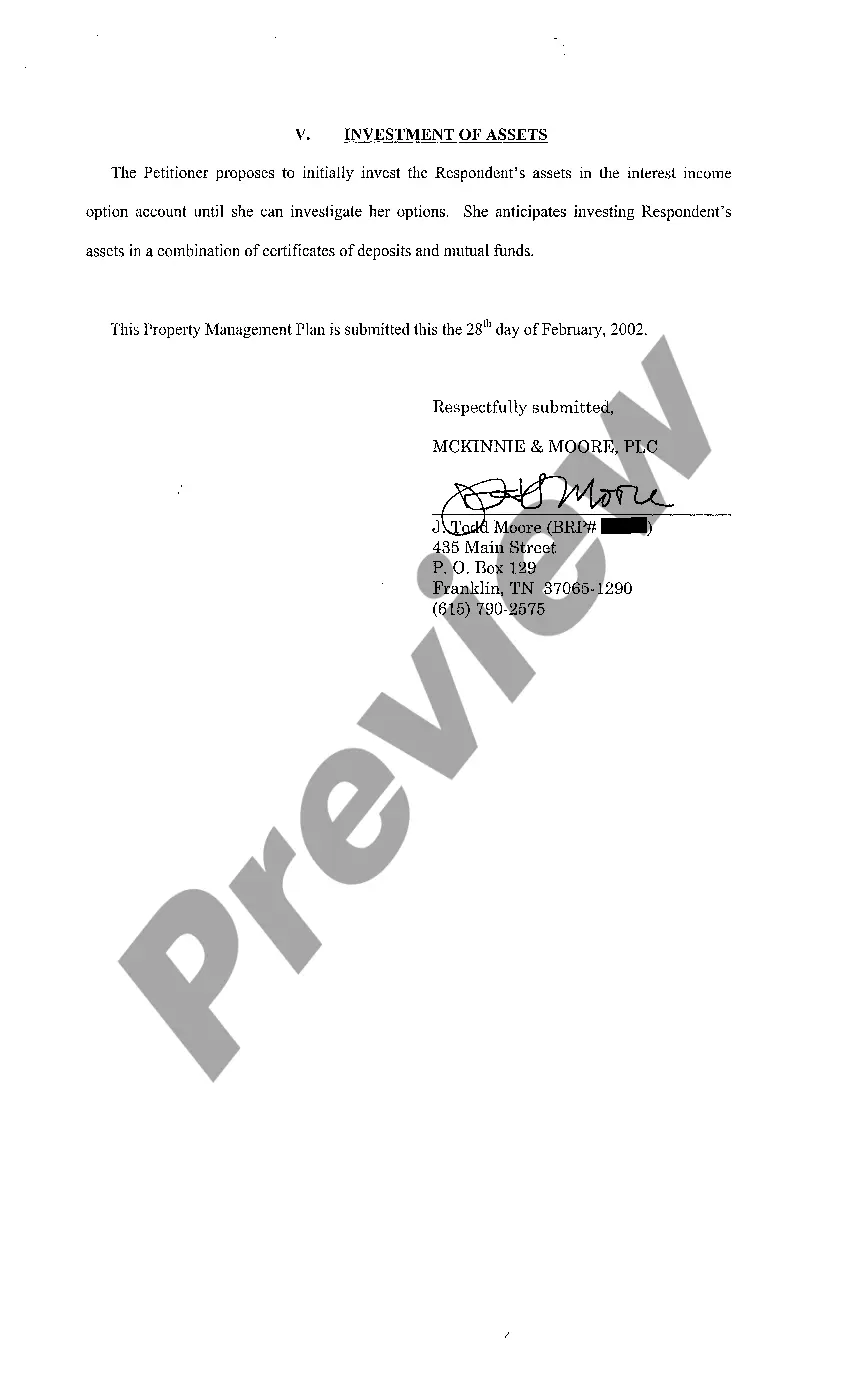 Preview A02 Property Management Plan