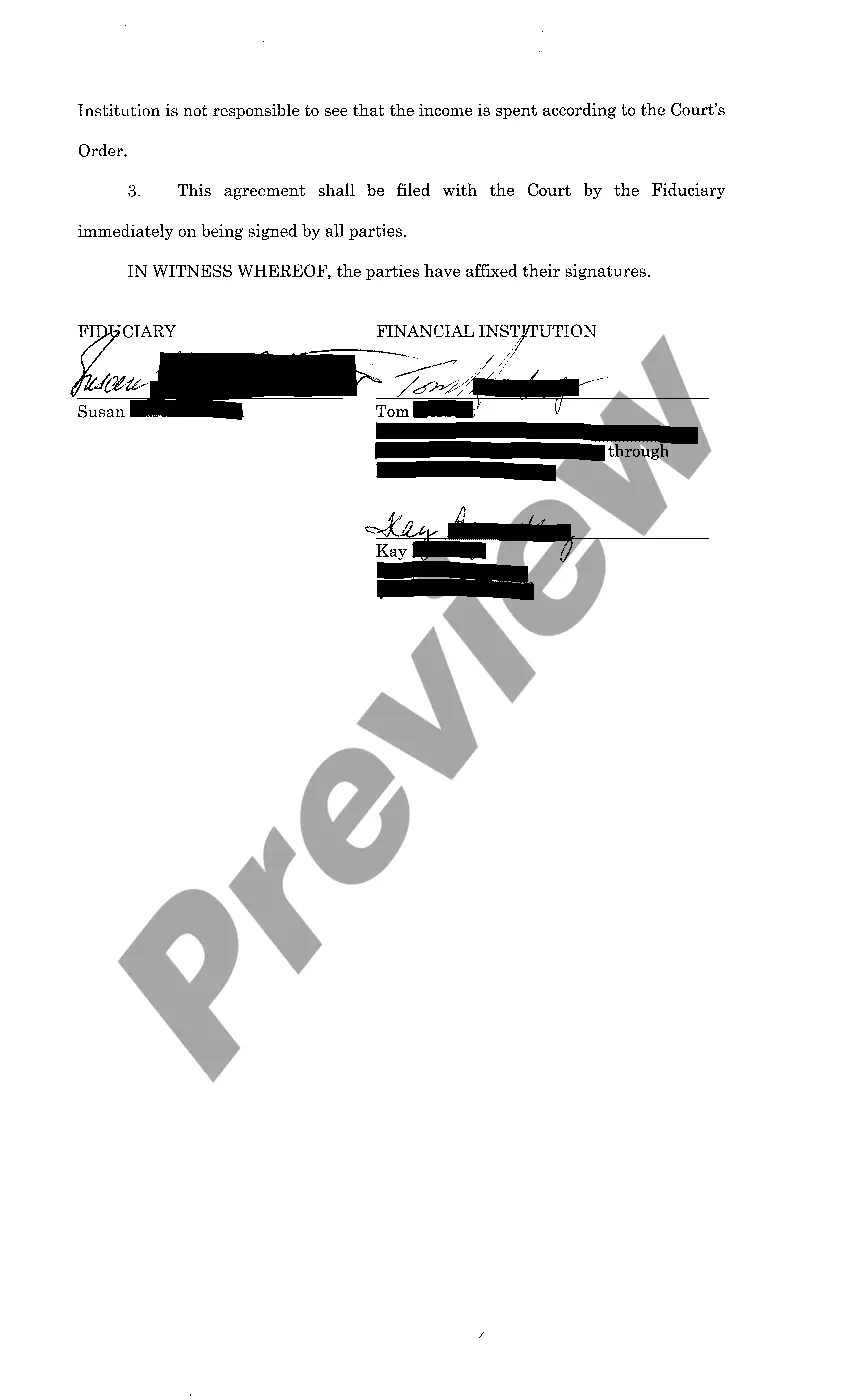 Preview A07 Fiduciary and Financial Institution Agreements