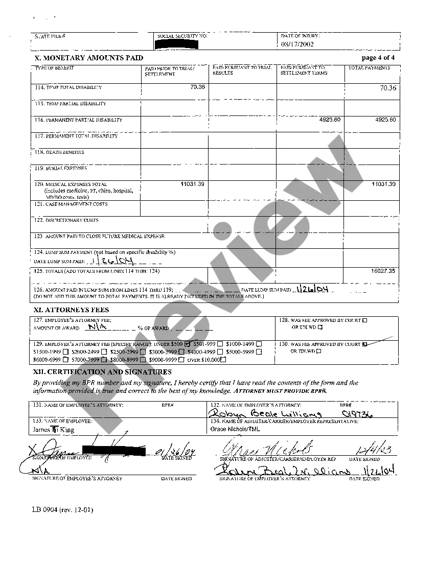 Preview A02 Workers Compensation Statistical Data Form