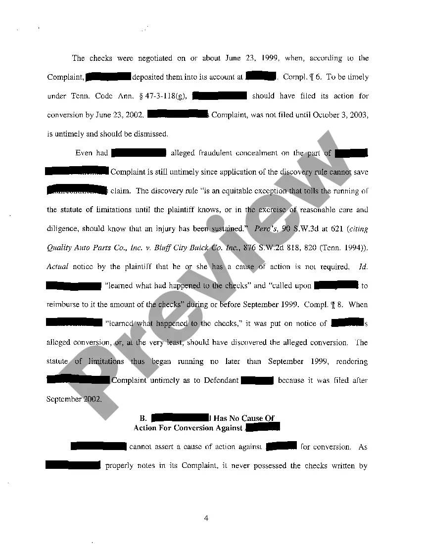 Get A04 Memorandum In Support of Banks Motion to Dismiss Preview A04 Memorandum In Support of Banks Motion to Dismiss
