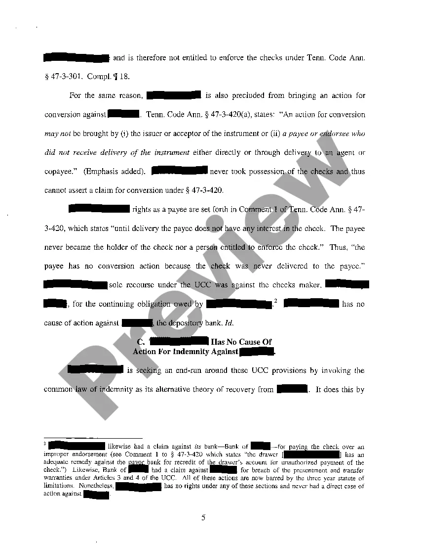 Get A04 Memorandum In Support of Banks Motion to Dismiss Preview A04 Memorandum In Support of Banks Motion to Dismiss