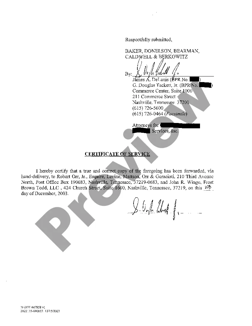 Preview A05 Appearance and Request To Receive Notice