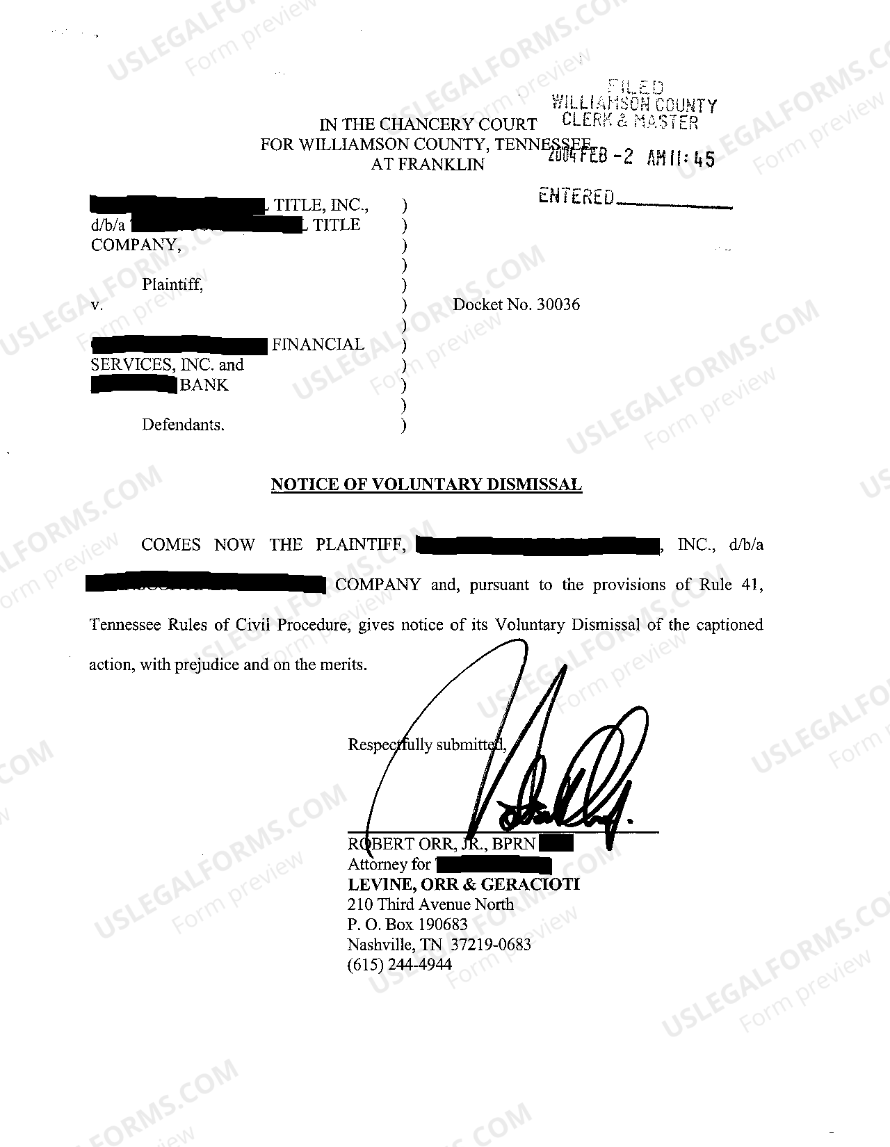 Memphis Tennessee Agreed Order to Continue the Hearing on Motion to Dismiss  | US Legal Forms