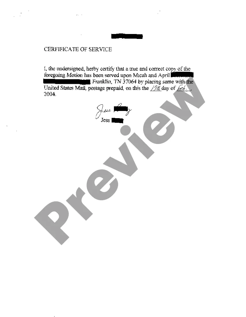 Preview A04 Motion To Dismiss For Failure to Prosecute